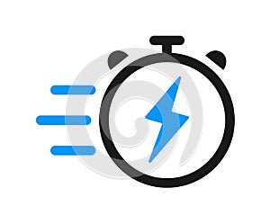 Fast delivery service icon logo
