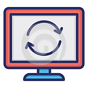 Refresh, reload  Isolated Vector icon easily edit or modify