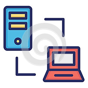 Networking  Isolated Vector icon easily edit or modify