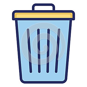 Bin  Isolated Vector icon easily edit or modify