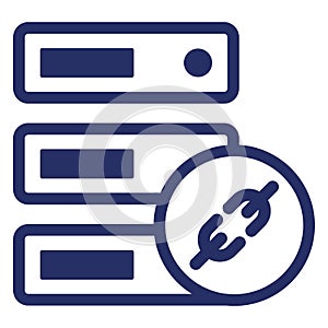 Data storage  Isolated Vector icon easily edit or modify
