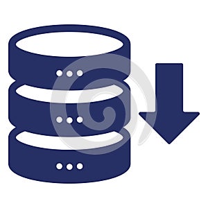Data download  Isolated Vector icon easily edit or modify