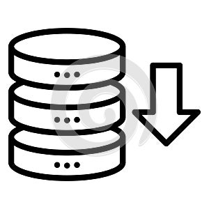 Data download  Isolated Vector icon easily edit or modify