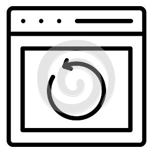 Refresh  Isolated Vector icon easily edit or modify