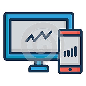 Analytics Isolated Vector Icon easily editable