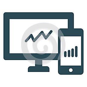 Analytics Isolated Vector Icon easily editable