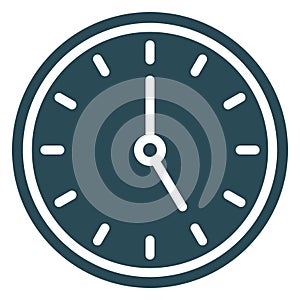 Clock Isolated Vector Icon easily editable