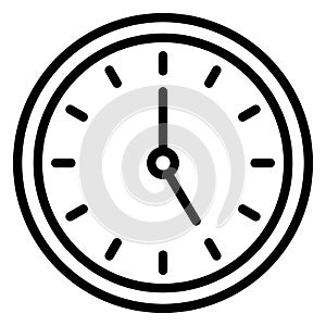 Clock Isolated Vector Icon easily editable