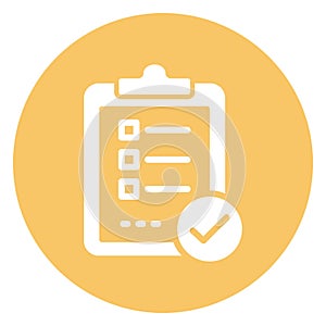 Task Complete Isolated Vector Icon easily editable