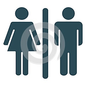 Bathroom sign  Isolated Vector Icon which can easily modify or edit