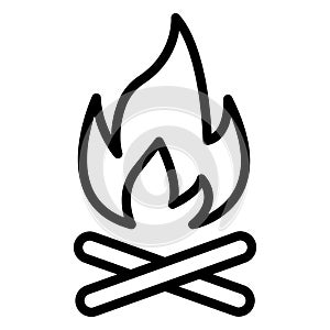 BonfireIcon insolated vector icon which can easily modify or edit