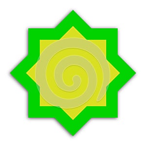 Blank stiky on white