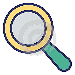 Magnifier  Isolated Isolated Vector Icon easily editable easily editable