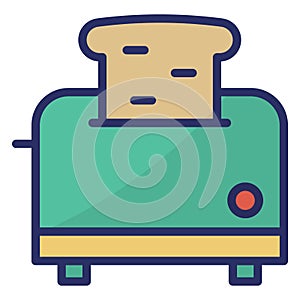 Toaster  Isolated Isolated Vector Icon easily editable easily editable