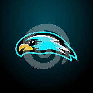Eagle esport logo vector badge