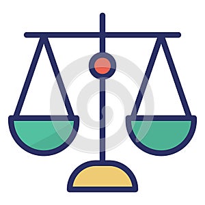 Balance Scale  Isolated Isolated Vector Icon easily editable easily editable