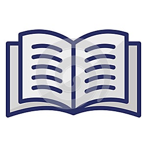 Open Book  Isolated Isolated Vector Icon easily editable easily editable