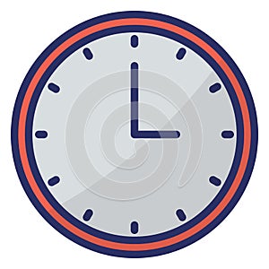Clock  Isolated Isolated Vector Icon easily editable easily editable