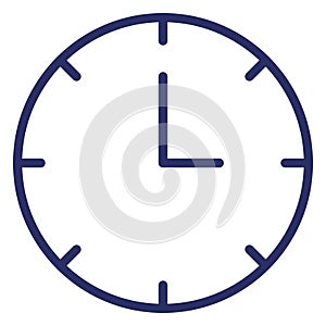 Clock  Isolated Isolated Vector Icon easily editable easily editable