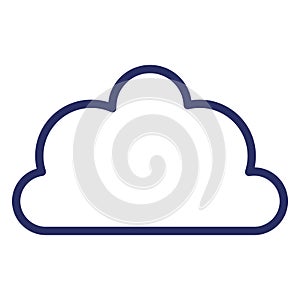 Cloud  Isolated Isolated Vector Icon easily editable easily editable