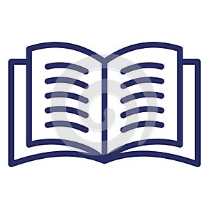 Open Book  Isolated Isolated Vector Icon easily editable easily editable