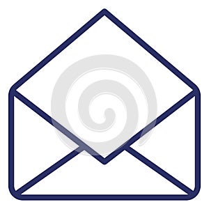 Open Envelope  Isolated Isolated Vector Icon easily editable easily editable