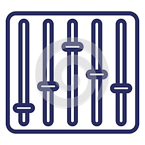 Sound Adjustor  Isolated Isolated Vector Icon easily editable easily editable