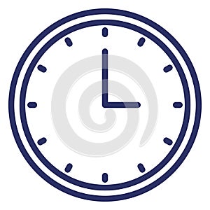 Clock  Isolated Isolated Vector Icon easily editable easily editable