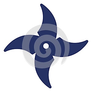 Japanese shuriken  Isolated Vector Icon which can easily modify or edit photo