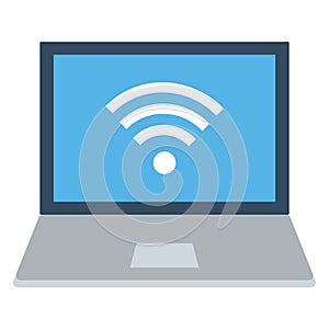 Free internet  Color Vector Icon Isolated and fully editable