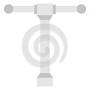 Line tee hose plug  Color Vector Icon that can easily modify or edit