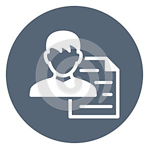 Criminal record  Isolated Vector Icon which can easily modify or edit