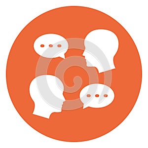 Talking  Isolated Vector Icon which can easily modify or edit
