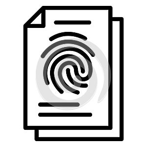 Fingerprint identification   Isolated Vector Icon which can easily modify or edit