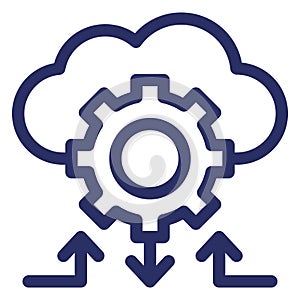 Cloud Networking  Isolated Vector Icon which can easily modify or edit
