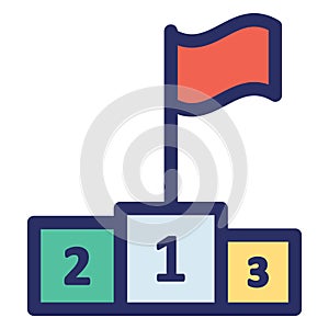 Podium  Isolated Vector Icon which can easily modify or edit