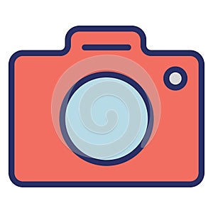Cam  Isolated Vector Icon fully editable