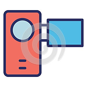 Cam  Isolated Vector Icon fully editable