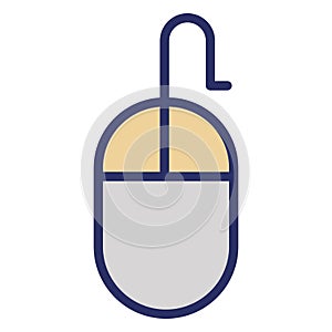 Computer mouse  Isolated Vector Icon fully editable