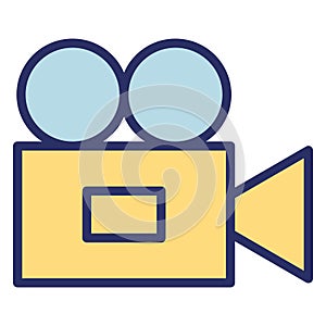 Cam  Isolated Vector Icon fully editable