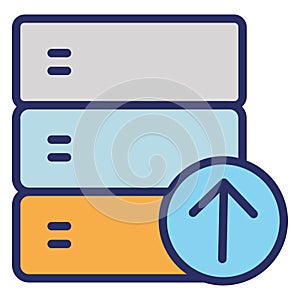 Database  Isolated Vector Icon fully editable