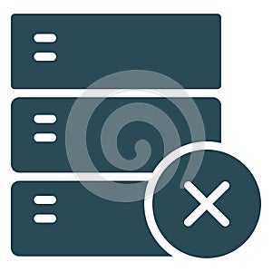 Database  Isolated Vector Icon fully editable