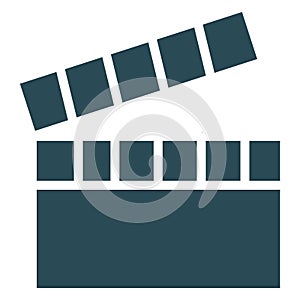 Clapboard  Isolated Vector Icon fully editable