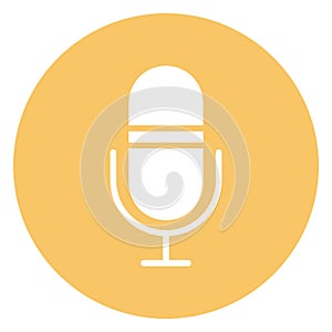 Mic  Isolated Vector Icon fully editable