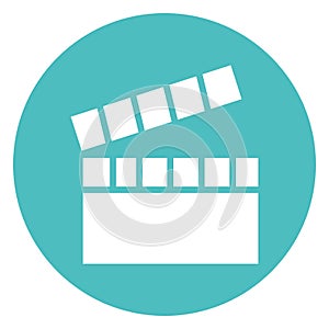 Clapboard  Isolated Vector Icon fully editable
