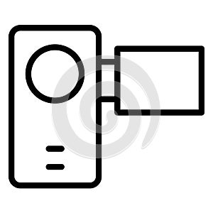Cam  Isolated Vector Icon fully editable