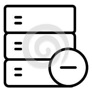 Database  Isolated Vector Icon fully editable