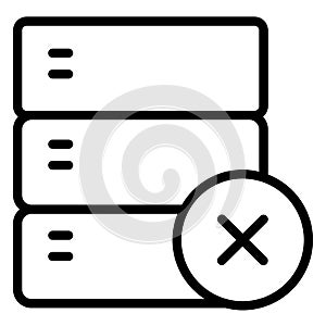 Database  Isolated Vector Icon fully editable