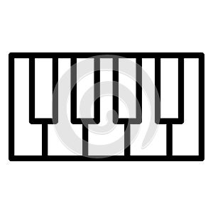Keyboard instrument  Isolated Vector Icon fully editable