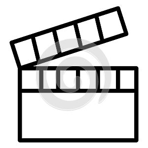 Clapboard  Isolated Vector Icon fully editable